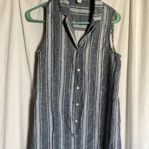 Sleeveless dress/long blouse